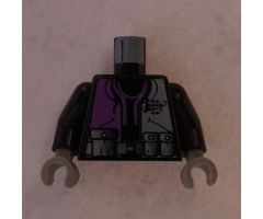 Torso Alpha Team Logo, Purple Shirt and 3 Pockets on Belt Pattern / Black Arms / Light Gray Hands