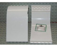 Panel 6 x 6 x 9 Curved Top with Flight Schedule Pattern on Inside (Sticker) - Set 6399