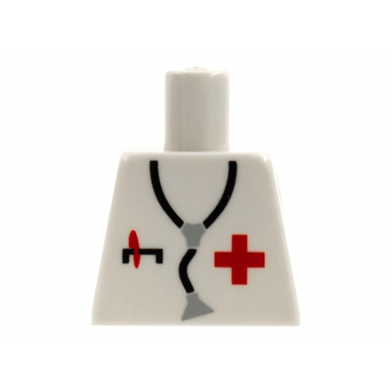 Torso Hospital Red Cross Shirt and Stethoscope Pattern, Inside with Ribs (Reissue)