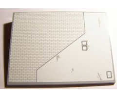 Slope 10 6 x 8 with SW Red Five X-wing Starfighter Lower Left Wing Panel Pattern (Sticker) - Set 10240
