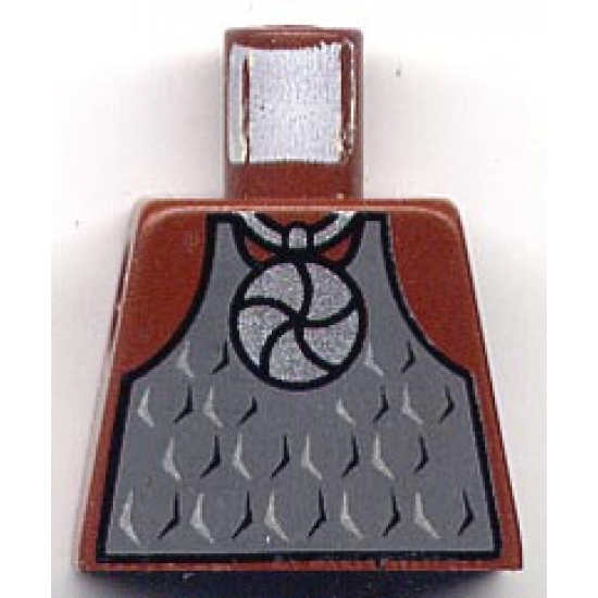 Torso Castle Knights Kingdom II with Amulet and Vest Pattern