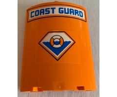 Cylinder Quarter 4 x 4 x 6 with 'COAST GUARD' and Logo Pattern (Stickers) - Set 4210