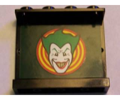 Panel 1 x 4 x 3 with Joker Face Pattern on Inside (Sticker) - Set 7782