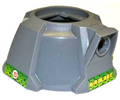 Vehicle Air Blast Launcher Base (Racers) with Number '5' in White Circle on Both Sides and Yellow 'AIR BLAST' Pattern (Stickers) - Set 8231