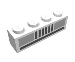 Brick 1 x 4 with Car Headlights Pattern (Basic)