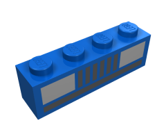 Brick 1 x 4 with Car Headlights Pattern (Basic)