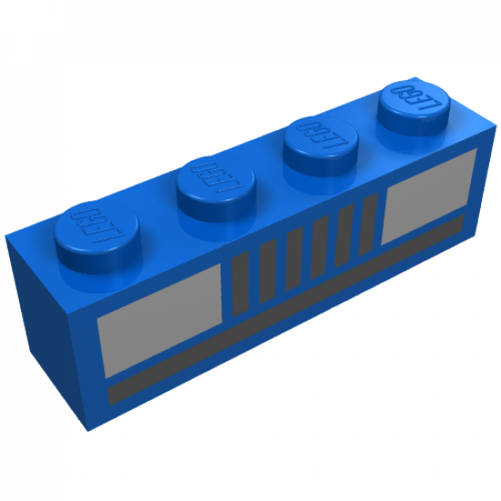 Brick 1 x 4 with Car Headlights Pattern (Basic)