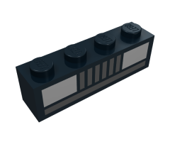 Brick 1 x 4 with Car Headlights Pattern (Basic)