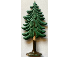 Plant, Tree Flat Pine painted with solid base (1950's version)