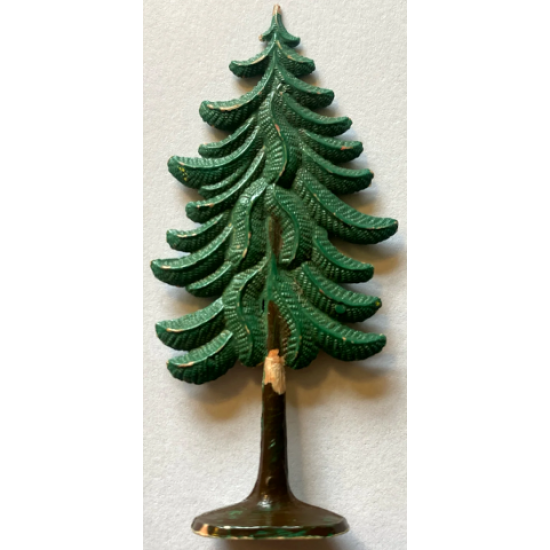 Plant, Tree Flat Pine painted with solid base (1950's version)