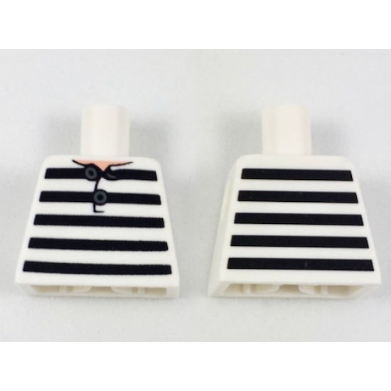 Torso Shirt, 5 Black Stripes Pattern