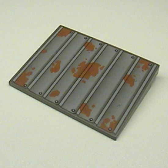 Slope 10 6 x 8 with Rusting Sheet Metal Roof Pattern