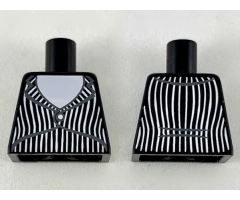 Torso Tuxedo Jacket with White Shirt and Stripes Pattern