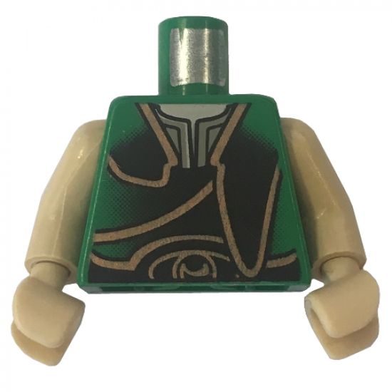 Torso SW Gungan Gold Trim Pattern / Tan Arms / Tan Hands