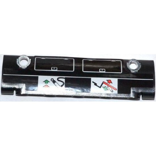 Technic, Panel Curved 11 x 3 with 2 Hatches and Operating Instructions Pattern Model Right Side (Sticker) - Set 42008