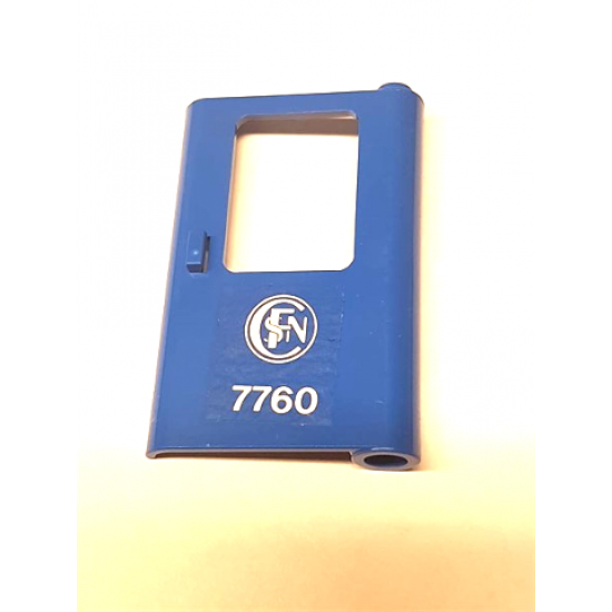 Door 1 x 4 x 5 Train Right with French Old Version Train Logo and '7760' Pattern (Sticker) - Set 7760