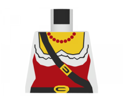 Torso Pirate Female Red Corset Pattern