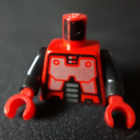 Torso Space Robot Pattern (Spyrius) / Black Arms / Red Hands