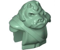 Minifigure, Head, Modified SW Gamorrean with Armor Plain
