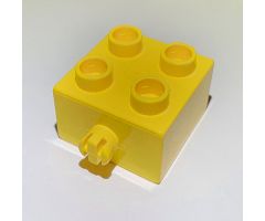 Duplo, Brick 2 x 2 with Pin on Side