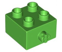 Duplo, Brick 2 x 2 with Pin on Side