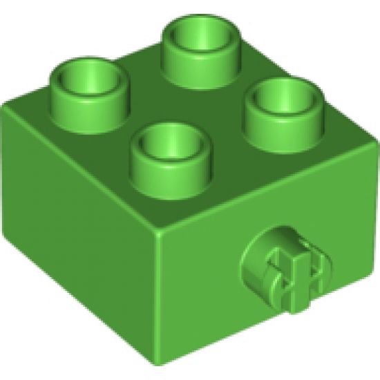 Duplo, Brick 2 x 2 with Pin on Side