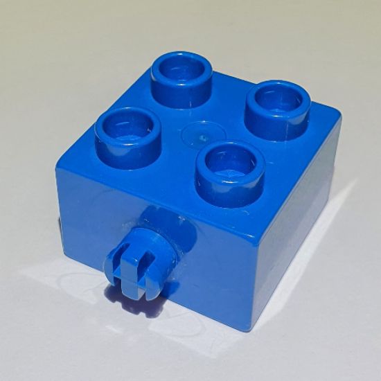 Duplo, Brick 2 x 2 with Pin on Side