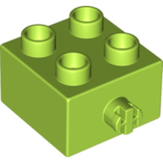 Duplo, Brick 2 x 2 with Pin on Side