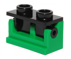 Hinge Brick 1 x 2 Base with Black Hinge Brick 1 x 2 Top Plate (3937 / 3938)