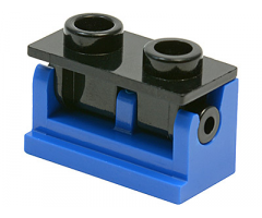 Hinge Brick 1 x 2 Base with Black Hinge Brick 1 x 2 Top Plate (3937 / 3938)