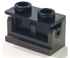 Hinge Brick 1 x 2 Base with Black Hinge Brick 1 x 2 Top Plate (3937 / 3938)