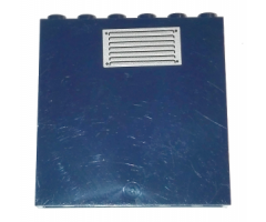 Panel 1 x 6 x 5 with Air Vent Pattern (Sticker) - Set 8635
