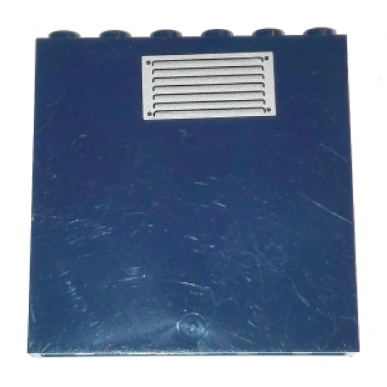 Panel 1 x 6 x 5 with Air Vent Pattern (Sticker) - Set 8635