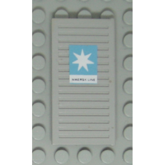 Window 1 x 3 x 5 Shutter with Maersk Logo Pattern Right Side (Sticker) - Sets 1552-1 / 1651-2