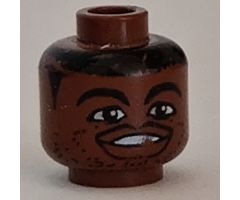Minifigure, Head NBA Steve Francis Pattern - Blocked Open Stud