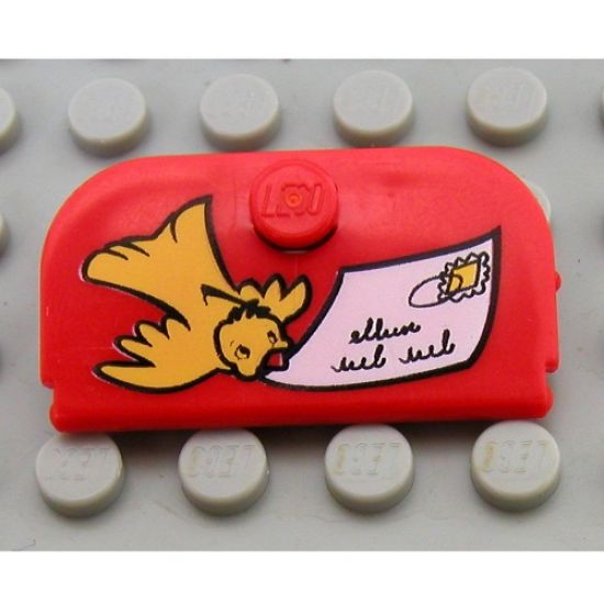 Container Mailbox 4 x 4 Door with Bird and Envelope Pattern
