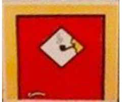 Duplo, Tile 2 x 2 x 1 with Farmhouse Mosaic Picture 08 Pattern (Set 9220)