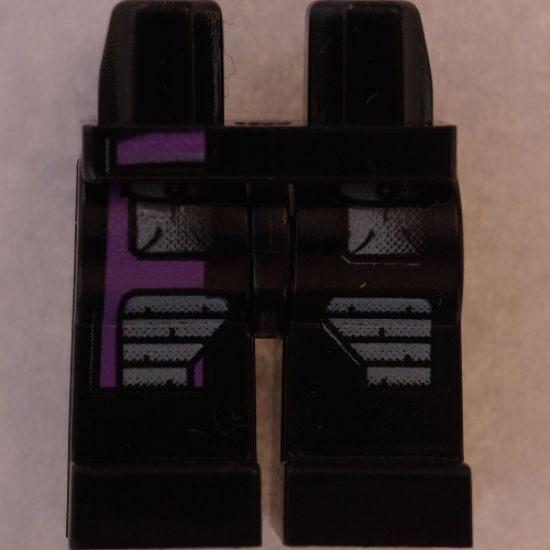 Hips and Legs with Alpha Team Gray Pockets and Purple Stripe Pattern (Radia)