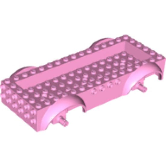 Vehicle, Base 8 x 16 x 2 1/2 with Mudguards and 14 x 4 Recessed Center with 3 Holes