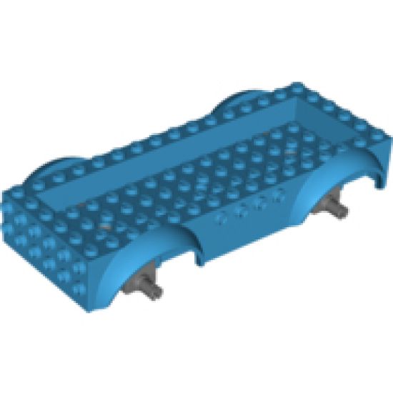 Vehicle, Base 8 x 16 x 2 1/2 with Mudguards and 14 x 4 Recessed Center with 3 Holes