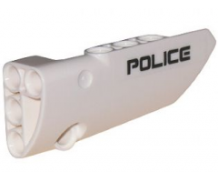 Technic, Panel Fairing # 4 Small Smooth Long, Side B with 'POLICE' Pattern (Sticker) - Set 5974