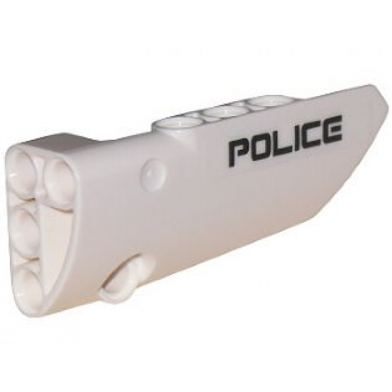 Technic, Panel Fairing # 4 Small Smooth Long, Side B with 'POLICE' Pattern (Sticker) - Set 5974
