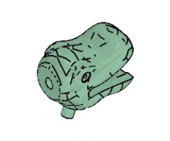 Animal, Body Part Dinosaur Head Small