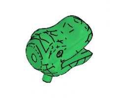 Animal, Body Part Dinosaur Head Small