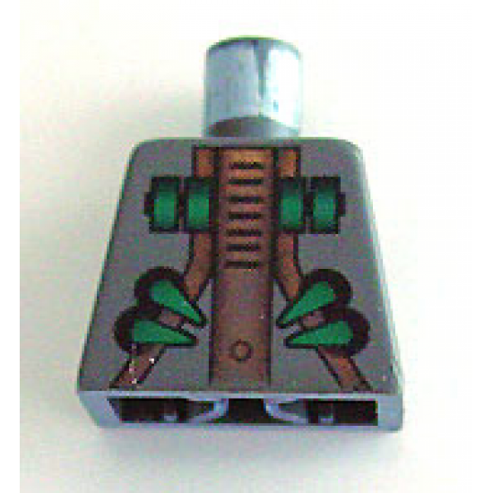 Torso Aquazone Stingray Dark Turquoise, Black, and Gold Pattern 1