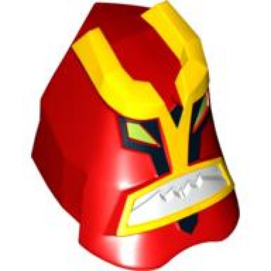 Large Figure Part Head Modified Ben 10 Jet Ray with Yellow Brow Pattern