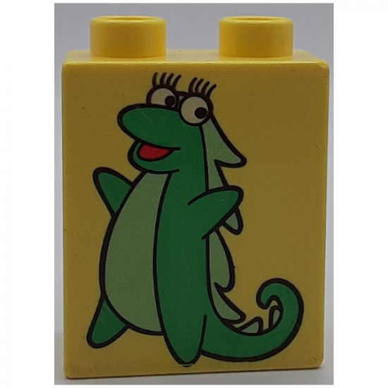 Duplo, Brick 1 x 2 x 2 with Isa Pattern
