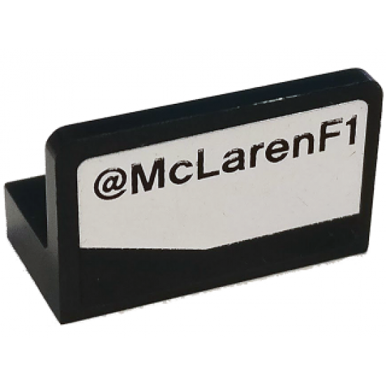 Panel 1 x 2 x 1 with '@McLarenF1' Pattern Model Right Side (Sticker) - Set 75911