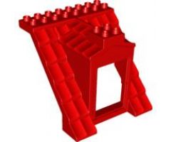 Duplo, Building Roof Sloped 8 x 8 x 8 with Door Opening