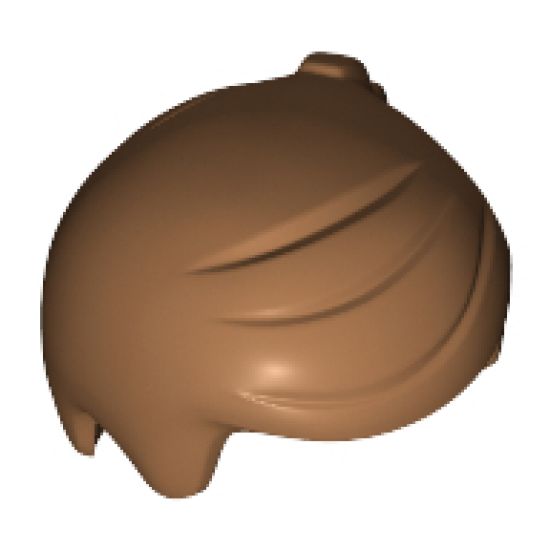 Minifigure, Hair Short with 2 Locks on Left Side